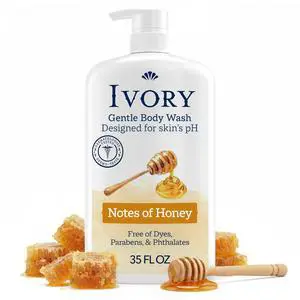 Body Wash Designed for the Whole Family, Honey Scent, 35 oz | Plant Based Cleaning Power, Gentle Formula, Free of Dyes Heavy Perfumes Parabens & Phthalates, Designed for Skin's pH Body Wash Designed for the Whole Family, Honey Scent, 35 oz | Plant Based Cleaning Power, Gentle Formula, Free of Dyes Heavy Perfumes Parabens & Phthalates, Designed for Skin's pH