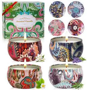 4 Pack Scented Candles Gifts for Women 10oz Home Scented Candles 100Hours Aromatherapy Candle Gifts Set Soy Wax Candles for Christmas Day, Birthday, Mothers Day, Valentine's Day 4 Pack Scented Candles Gifts for Women 10oz Home Scented Candles 100Hours Aromatherapy Candle Gifts Set Soy Wax Candles for Christmas Day, Birthday, Mothers Day, Valentine's Day