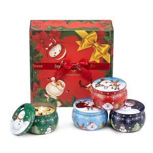 Christmas Scented Candles Gifts for Women 4 Pack, 4.4 oz Soy Aromatherapy Candles for Home Scented Decoration, Long Lasting Jar Candle Set for Her Birthday Gifts Christmas Gift for Christian Friends Christmas Scented Candles Gifts for Women 4 Pack, 4.4 oz Soy Aromatherapy Candles for Home Scented Decoration, Long Lasting Jar Candle Set for Her Birthday Gifts Christmas Gift for Christian Friends