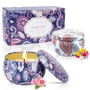 Scented Candle Gift Set for Women, 2 Pack 2.5 oz Aromatherapy Candles for Home Scented, Christmas Gifts for Women, Ideal Stocking Stuffers Holiday Gifts for Mother Coworker Teacher Friends Birthday Scented Candle Gift Set for Women, 2 Pack 2.5 oz Aromatherapy Candles for Home Scented, Christmas Gifts for Women, Ideal Stocking Stuffers Holiday Gifts for Mother Coworker Teacher Friends Birthday