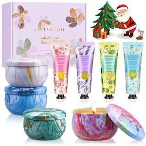 Gift Baskets for Women: Unique Candles & Hand Cream Lotion Gifts Set, Christmas Gifts, Teacher Appreciation Gifts, Relaxing Spa Holiday Gift Set, Birthday Gift for Wife Coworkers Friends Gift Baskets for Women: Unique Candles & Hand Cream Lotion Gifts Set, Christmas Gifts, Teacher Appreciation Gifts, Relaxing Spa Holiday Gift Set, Birthday Gift for Wife Coworkers Friends