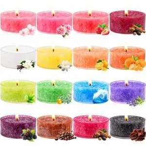 Tealight Candles for Women 16 Pack Aromatherapy Scented Candles Small Candle Gift Set for Women with 16 Scents Long-Lasting Soy Wax Candles for Relaxation, Decor, Christmas, Birthday, Mother's Day Tealight Candles for Women 16 Pack Aromatherapy Scented Candles Small Candle Gift Set for Women with 16 Scents Long-Lasting Soy Wax Candles for Relaxation, Decor, Christmas, Birthday, Mother's Day