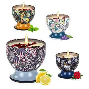 Aromatherapy Candle Gift Set (4-Pack),Aromatherapy Candles, Non-Toxic Aromatherapy Candles Aromatherapy Candle Gift Set (4-Pack),Aromatherapy Candles, Non-Toxic Aromatherapy Candles