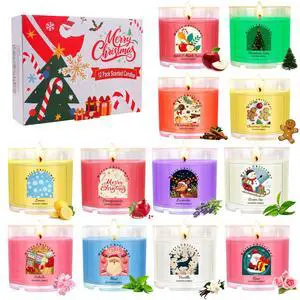 Christmas Candles for Women 12 Pack Candles for Home Scented Winter Holiday 240Hours Small Natural Soy Wax Candle Bulk Mini Candle Gift Set for Men Women Holiday Christmas New Year Winter Décor Christmas Candles for Women 12 Pack Candles for Home Scented Winter Holiday 240Hours Small Natural Soy Wax Candle Bulk Mini Candle Gift Set for Men Women Holiday Christmas New Year Winter Décor