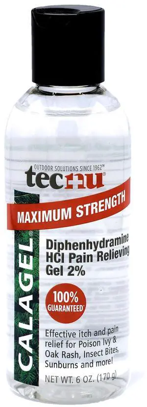 Tecnu Calagel Anti-Itch Gel, Maximum Strength for Poison Ivy, Rashes, Bug Bites, Stings and Minor Burns, 6 oz Tecnu Calagel Anti-Itch Gel, Maximum Strength for Poison Ivy, Rashes, Bug Bites, Stings and Minor Burns, 6 oz