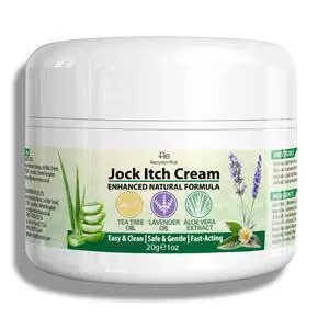 Jock Itch Antifungal Skin Cream: Tea Tree Oil Anti Fungal Cream with Aloe Vera, Lavender & Eucalyptus Extra Strength Herbal Moisturizer for Itchy Skin Soothing for Men & Women, 30g Jock Itch Antifungal Skin Cream: Tea Tree Oil Anti Fungal Cream with Aloe Vera, Lavender & Eucalyptus Extra Strength Herbal Moisturizer for Itchy Skin Soothing for Men & Women, 30g