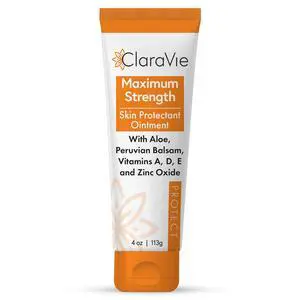 ClaraVie Maximum Strength Moisture Barrier Ointment - 4oz Heat Rash Treatment for Adults - with Aloe, Peruvian Balsam, Vitamins A, D, and E, and Zinc ClaraVie Maximum Strength Moisture Barrier Ointment - 4oz Heat Rash Treatment for Adults - with Aloe, Peruvian Balsam, Vitamins A, D, and E, and Zinc