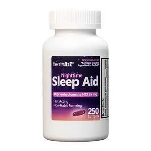 Sleep Aid, Diphenhydramine HCl 25mg Softgels, Supports Deeper, Restful Sleeping, Non Habit-Forming (250 Softgels) Sleep Aid, Diphenhydramine HCl 25mg Softgels, Supports Deeper, Restful Sleeping, Non Habit-Forming (250 Softgels)