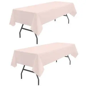Light Pink Tablecloths Plastic 2 Pack Disposable Table Covers 54 x 108 Inch. Pastel Pale Pink PEVA Table Cloths for Parties Weddings Bridal Shower Banquet Fits up to 8 Foot Rectangle Tables Light Pink Tablecloths Plastic 2 Pack Disposable Table Covers 54 x 108 Inch. Pastel Pale Pink PEVA Table Cloths for Parties Weddings Bridal Shower Banquet Fits up to 8 Foot Rectangle Tables