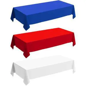 250th Anniversary Disposable Plastic Tablecloth, Red White Blue Patriotic Party Table Cloths Disposable for Indoor or Outdoor Independence Day Weddings Veterans Day Buffet Table-54 x 10 250th Anniversary Disposable Plastic Tablecloth, Red White Blue Patriotic Party Table Cloths Disposable for Indoor or Outdoor Independence Day Weddings Veterans Day Buffet Table-54 x 10