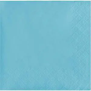 50-Count Touch of Color 3-Ply Paper Beverage Napkins, Pastel Blue 50-Count Touch of Color 3-Ply Paper Beverage Napkins, Pastel Blue