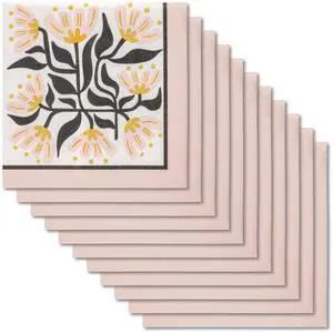 20-Count 3-Ply Cocktail Size Paper Napkins, Decorative Guest Paper Napkins for Party Picnic, Dinner, Baby Shower, Bridal Shower, Mod Blossoms 20-Count 3-Ply Cocktail Size Paper Napkins, Decorative Guest Paper Napkins for Party Picnic, Dinner, Baby Shower, Bridal Shower, Mod Blossoms