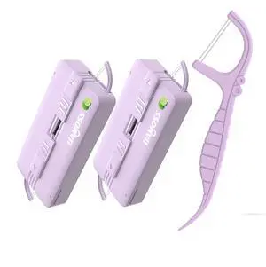 Shred Resistant Twin line Dental Floss Picks Dispenser-2 Box 20Count Lime Flavor Double line Flosser Portable Case-Best Dental Tools for Oral Care-The Ultimate Floss Storage Solution(Purple) Shred Resistant Twin line Dental Floss Picks Dispenser-2 Box 20Count Lime Flavor Double line Flosser Portable Case-Best Dental Tools for Oral Care-The Ultimate Floss Storage Solution(Purple)