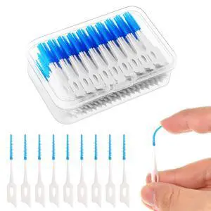 220 Interdental Brushes, Silicone Dental Picks with Case, Blue | Soft Flexible Silicone Tips, Dual-End Design, Portable Storage Case, For Daily Teeth Gap Cleaning And Gum Care 220 Interdental Brushes, Silicone Dental Picks with Case, Blue | Soft Flexible Silicone Tips, Dual-End Design, Portable Storage Case, For Daily Teeth Gap Cleaning And Gum Care