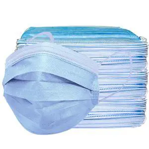 100PCS Blue Disposable Face Masks, Non-medical, 3 Layer Protection Face Masks for Adult, Teenager, Seniors (100, Blue) 100PCS Blue Disposable Face Masks, Non-medical, 3 Layer Protection Face Masks for Adult, Teenager, Seniors (100, Blue)