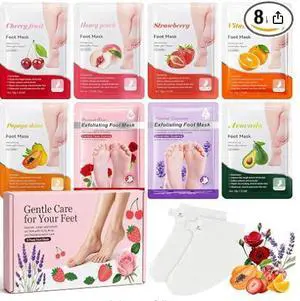 8PCS Moisturizing Foot Mask Set for Dry Cracked Feet, Foot Care Kit 8PCS Moisturizing Foot Mask Set for Dry Cracked Feet, Foot Care Kit