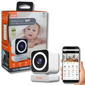 MobiCam MP Baby & Home Monitor Dual-Band 2.4ghz-5ghz WiFi with Two-Way Audio and 90 Degree Field of View, Night Vision, Motion Detection, Bluetooth, Smart App Connection with Alerts MobiCam MP Baby & Home Monitor Dual-Band 2.4ghz-5ghz WiFi with Two-Way Audio and 90 Degree Field of View, Night Vision, Motion Detection, Bluetooth, Smart App Connection with Alerts