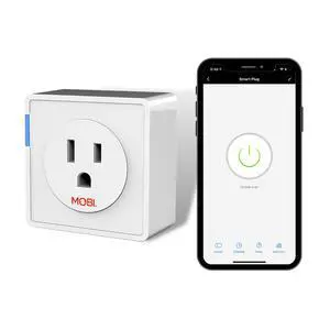 MOBI WiFi Smart Outlet for Alexa & Google Home Mini Plug No Hub Required, Remote Control, Timer & Energy Monitoring Home Automation Socket MOBI WiFi Smart Outlet for Alexa & Google Home Mini Plug No Hub Required, Remote Control, Timer & Energy Monitoring Home Automation Socket