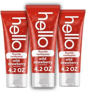 Wild Strawberry Kids Toothpaste with Fluoride, Strawberry Toothpaste for Kids, Safe for Ages 2 and Up, Helps Prevent Cavities, Strengthen Enamel, and Polishes Teeth, ADA Approved, 3 Pack, 4.2 Oz Wild Strawberry Kids Toothpaste with Fluoride, Strawberry Toothpaste for Kids, Safe for Ages 2 and Up, Helps Prevent Cavities, Strengthen Enamel, and Polishes Teeth, ADA Approved, 3 Pack, 4.2 Oz