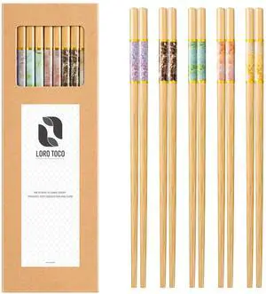 10Pairs Bamboo Chopstick Reusable Wooden Chop Sticks Washable Chinese Style 9.5Inch 10Pairs Bamboo Chopstick Reusable Wooden Chop Sticks Washable Chinese Style 9.5Inch