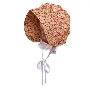 Adult Women Girls Cotton Pioneer Prairie Bonnet Cap Hat 100% Cotton (Size Choose) Adult Women Girls Cotton Pioneer Prairie Bonnet Cap Hat 100% Cotton (Size Choose)