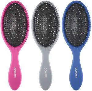 Detangling Hair Brush Set, Wet or Dry Hair, 3-Pack Detangling Hair Brush Set, Wet or Dry Hair, 3-Pack