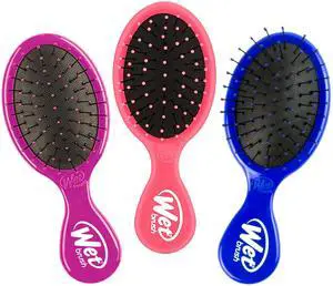 Squirt Detangling Brush, 3 Ct, Pink, Purple & Blue, Mini Detangler, No Tangle Ultra-Soft IntelliFlex Bristles, Wet & Dry Styling Hairbrush for Women & Men, All Hair Types Squirt Detangling Brush, 3 Ct, Pink, Purple & Blue, Mini Detangler, No Tangle Ultra-Soft IntelliFlex Bristles, Wet & Dry Styling Hairbrush for Women & Men, All Hair Types