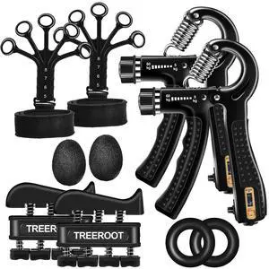 10 PCS Grip Strength Trainer Kit,Hand Gripper and Forearm Strengthener 10 PCS Grip Strength Trainer Kit,Hand Gripper and Forearm Strengthener