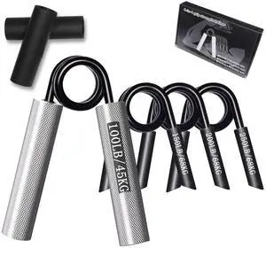 Grip Strength Trainer 4 Pack, 100LB-250LB Hand Gripper Strengthener, Non-Slip Heavy-Duty Forearm Strengthener, Hand Gripper for Muscle Building and Hand Rehabilitation Exercising with Gift Box Grip Strength Trainer 4 Pack, 100LB-250LB Hand Gripper Strengthener, Non-Slip Heavy-Duty Forearm Strengthener, Hand Gripper for Muscle Building and Hand Rehabilitation Exercising with Gift Box