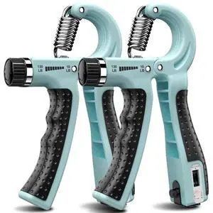 Hand Grip Strengthener 2 Pack Adjustable Resistance 10-130 lbs Forearm ExerciserGrip Strength Trainer for Muscle Building and Injury Recovery for Athletes Hand Grip Strengthener 2 Pack Adjustable Resistance 10-130 lbs Forearm ExerciserGrip Strength Trainer for Muscle Building and Injury Recovery for Athletes
