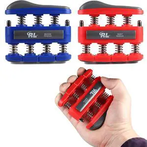 Finger Strengthener, Forearm and Hand Exerciser & Strengthener, Workout Equipment for Musician, Rock Climbing and Therapy, Hand Strengthening Rehab - Medium-Heavy Finger Strengthener, Forearm and Hand Exerciser & Strengthener, Workout Equipment for Musician, Rock Climbing and Therapy, Hand Strengthening Rehab - Medium-Heavy