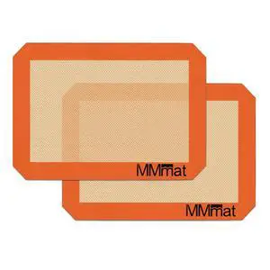 Best German Silicone Baking Mat - 2 Quarter Sheets Baking Mat Best German Silicone Baking Mat - 2 Quarter Sheets Baking Mat