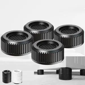 Round Anti Vibration Pads for Washing Machine, Stackable 1.1/2.3/3.5 Inch Heightening Support for Washer Dryer Furniture Legs, Shock Absorbing Noise Reducing Rubber Floor Protectors(Black 4 Pack) Round Anti Vibration Pads for Washing Machine, Stackable 1.1/2.3/3.5 Inch Heightening Support for Washer Dryer Furniture Legs, Shock Absorbing Noise Reducing Rubber Floor Protectors(Black 4 Pack)