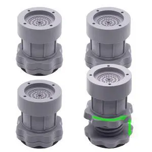 4 Pack Round Bed Furniture Risers 3 inch Adjustable Bed Lifts Riser 4 Pack Round Bed Furniture Risers 3 inch Adjustable Bed Lifts Riser