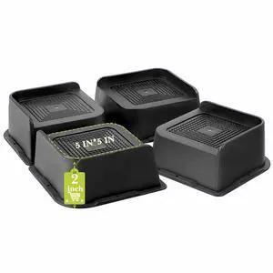 Bed Risers 2 inch, 3 inch, 4 inch, 6 inch, 8 inch Heavy Duty, Oversized Furniture Riser for Couch Sofa Table Chair Leg Frame Dorm, Support up to 6000 Lbs (Black 4 Pack, 2 inch) Bed Risers 2 inch, 3 inch, 4 inch, 6 inch, 8 inch Heavy Duty, Oversized Furniture Riser for Couch Sofa Table Chair Leg Frame Dorm, Support up to 6000 Lbs (Black 4 Pack, 2 inch)