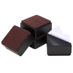 1.2 Inch Bed and Furniture Risers, Heavy Duty Square Sofa Tables Couch Chair Risers, Width 2.4"-Adds 1.2" Height, Supports 20,000 lbs, Protect Carpet & Floors from Scratches (4 Pack, Black) 1.2 Inch Bed and Furniture Risers, Heavy Duty Square Sofa Tables Couch Chair Risers, Width 2.4"-Adds 1.2" Height, Supports 20,000 lbs, Protect Carpet & Floors from Scratches (4 Pack, Black)
