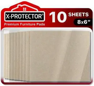 Felt Furniture Pads X-PROTECTOR 10 PCS - Premium 8 x 6 x 1/5 Heavy Duty Beige Felt Sheets! Cut Large Furniture Pads to The Size You Need - The Best Felt Floor Protectors for Any Hard Floor! Felt Furniture Pads X-PROTECTOR 10 PCS - Premium 8 x 6 x 1/5 Heavy Duty Beige Felt Sheets! Cut Large Furniture Pads to The Size You Need - The Best Felt Floor Protectors for Any Hard Floor!