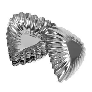 20Pcs Stainless Steel Egg Tart Molds Tart Pans Muffin Baking Molds Non-Stick Kitchen Cooking Molds for Home Bakery Desserts 3.07X2.55X0.78In 20Pcs Stainless Steel Egg Tart Molds Tart Pans Muffin Baking Molds Non-Stick Kitchen Cooking Molds for Home Bakery Desserts 3.07X2.55X0.78In