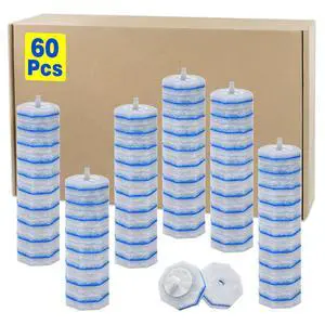 60pcs Disposable Toilet Brush Head Refills Compatible With Clorox System 60pcs Disposable Toilet Brush Head Refills Compatible With Clorox System