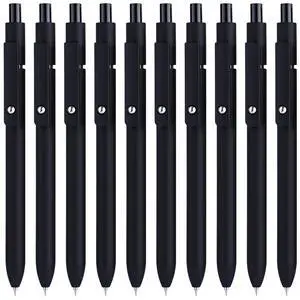 Gel Pens, 10 Pcs 0.5mm Quick Dry Black Ink Fine Point Smooth Writing Pens High End Series Retractable Aesthetic Ballpoint for Office School Supplies Women Men Gifts (Black,Classic) Gel Pens, 10 Pcs 0.5mm Quick Dry Black Ink Fine Point Smooth Writing Pens High End Series Retractable Aesthetic Ballpoint for Office School Supplies Women Men Gifts (Black,Classic)
