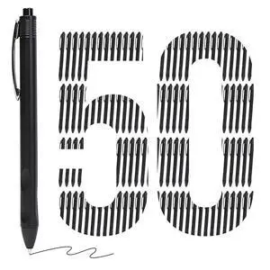 50 Pack Ballpoint Pens Bulk,1.0 mm Medium Point with Black Ink 50 Pack Ballpoint Pens Bulk,1.0 mm Medium Point with Black Ink