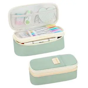 Large Pencil Bag for Girls Teens Kids School Pencil Case Organizer Green Large Pencil Bag for Girls Teens Kids School Pencil Case Organizer Green