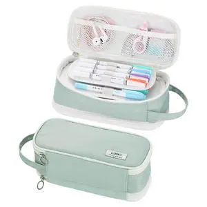 Large Pencil Case Organizer Big Pencil Bag for Girls Teens Green Large Pencil Case Organizer Big Pencil Bag for Girls Teens Green