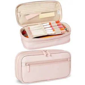 Large Capacity Pencil Case with Durable Zipper, Multi-Compartment, Storage Space, Easy to Carry, Rose Mild Large Capacity Pencil Case with Durable Zipper, Multi-Compartment, Storage Space, Easy to Carry, Rose Mild