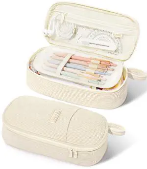 Cute Pencil Case, Large Pencil Pouch, Aesthetic Big Pencil Bag with Zipper, Kawaii Stationery Storage and Organizer, School Supplies for Teen and Adult, Boys&Girls, Soft Corduroy Warm Beige Cute Pencil Case, Large Pencil Pouch, Aesthetic Big Pencil Bag with Zipper, Kawaii Stationery Storage and Organizer, School Supplies for Teen and Adult, Boys&Girls, Soft Corduroy Warm Beige
