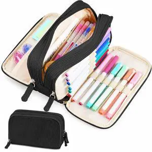 Big Capacity Pencil Case Pen Pouch, Soft Corduroy Pencil Bag Big Capacity Pencil Case Pen Pouch, Soft Corduroy Pencil Bag