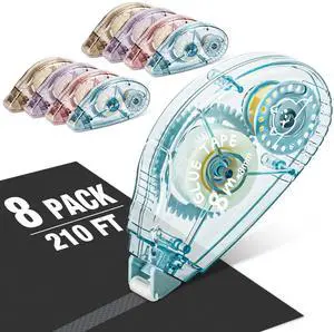 Double Sided Tape Roller, 8 Pack Adhesive Scrapbook Tape Runner for Crafts Double Sided Tape Roller, 8 Pack Adhesive Scrapbook Tape Runner for Crafts