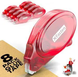 Adhesive Roller for Scrapbooking, 8mm x 30ft 8-Pack Double Sided Glue Tape Roller, Scrapbook Supplies for Adults, Photo Tape for Scrapbooking Adhesive Roller for Scrapbooking, 8mm x 30ft 8-Pack Double Sided Glue Tape Roller, Scrapbook Supplies for Adults, Photo Tape for Scrapbooking