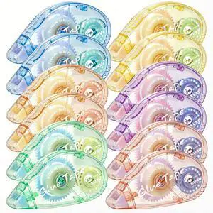 12 Pack Scrapbooking Tape Glue Tape Adhesive Dots Tape Double Sided Tape Dispenser Runner for Crafts and Arts Projects (6 Color) 12 Pack Scrapbooking Tape Glue Tape Adhesive Dots Tape Double Sided Tape Dispenser Runner for Crafts and Arts Projects (6 Color)