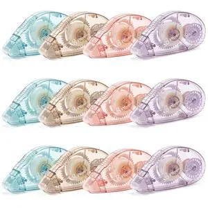 12 Pack Double Sided Tape Roller, Scrapbook Supplies, Glue Tape 12 Pack Double Sided Tape Roller, Scrapbook Supplies, Glue Tape